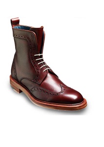 Barker Shoes – Hockney Brogue Boot – Cherry Grain